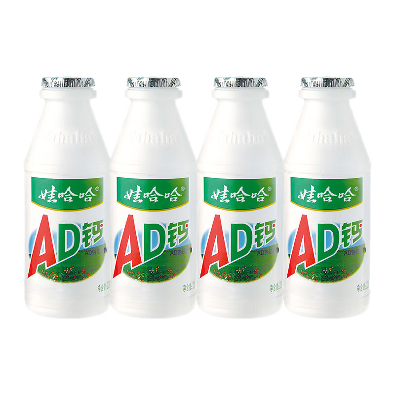 京东特价app:娃哈哈 ad钙奶 原味220g*4瓶