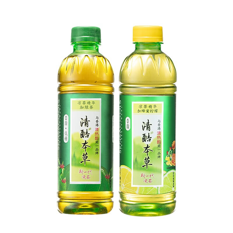 清酷(sensacools)清酷蜂蜜柠檬&绿茶草本植物饮料 0脂  低糖 凉茶饮料