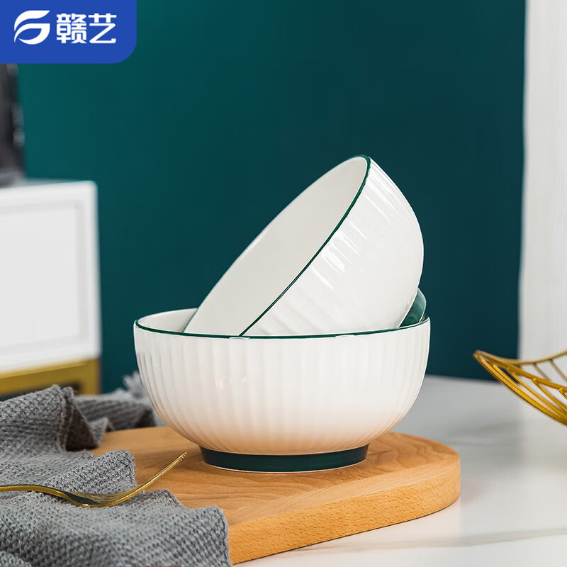 赣艺 釉下彩景德镇陶瓷面碗6英寸大碗 陶瓷饭碗汤碗2件套装 墨云怎么样,好用不?