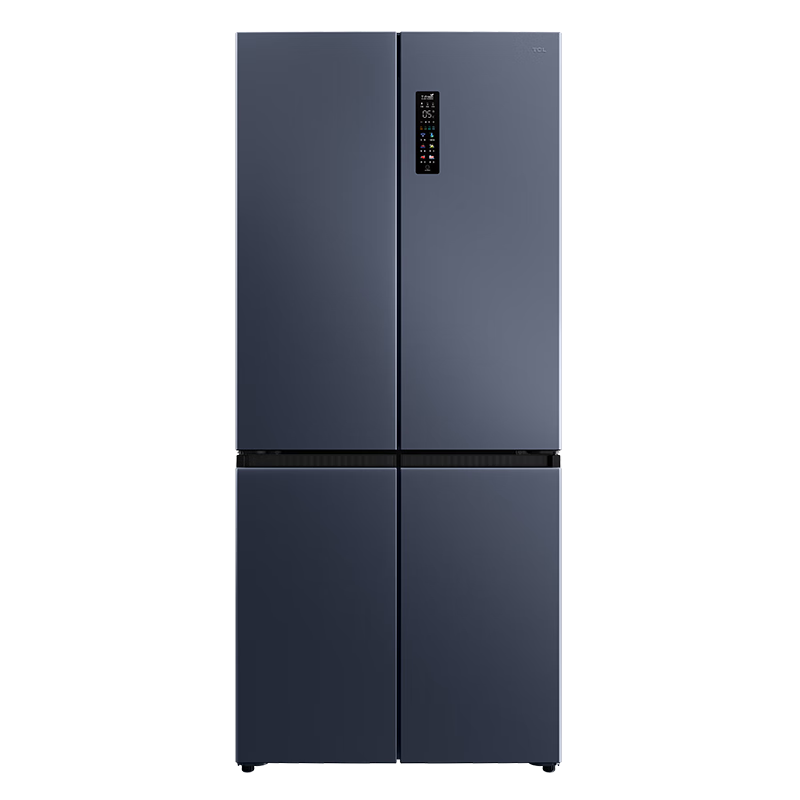 TCL 大无界系列 R456T9-UQ 风冷十字门冰箱 456L 烟墨蓝