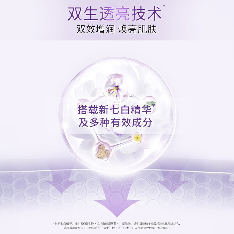 佰草集爽肤水 新七白透亮柔肤水补水保湿护肤品礼物送女友 新七白透亮柔肤水180ml