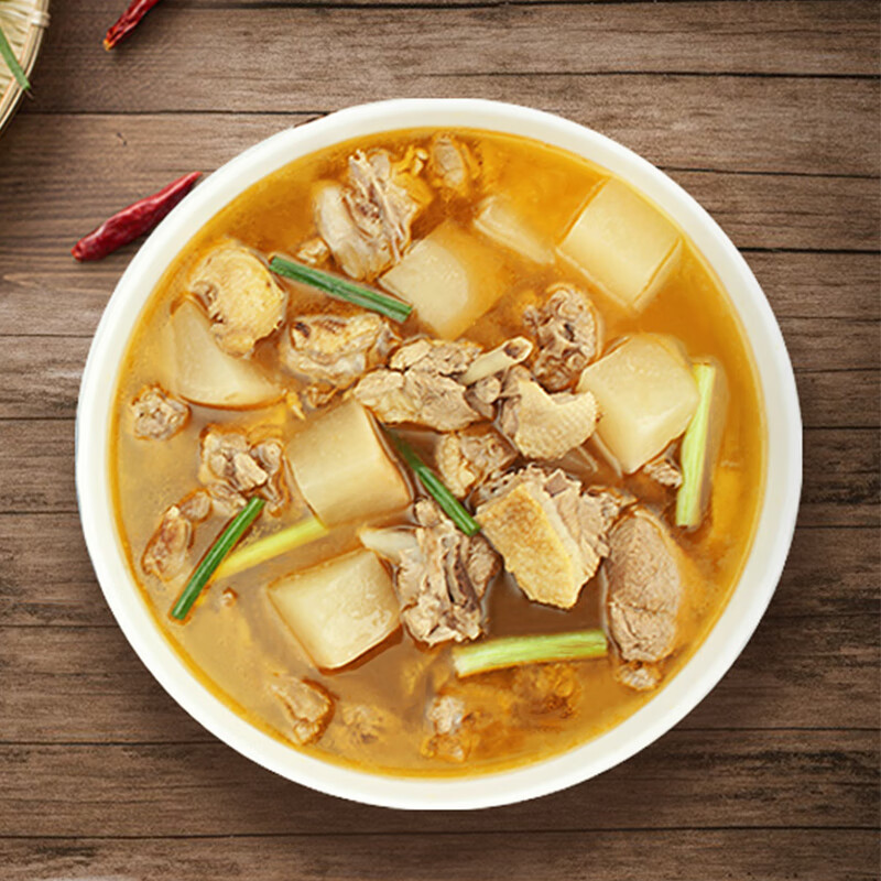 新食道重庆特产酸萝卜老鸭汤炖汤料350克x5袋清汤火锅底料汤锅泡菜