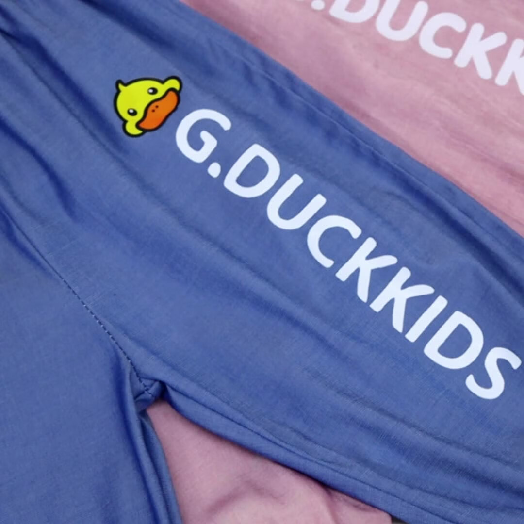 G.DUCKKIDS【厂家直发】小黄鸭夏季新款儿童防蚊裤男童裤子女童薄款外穿宝宝 天丝防蚊裤【粉色】 80cm