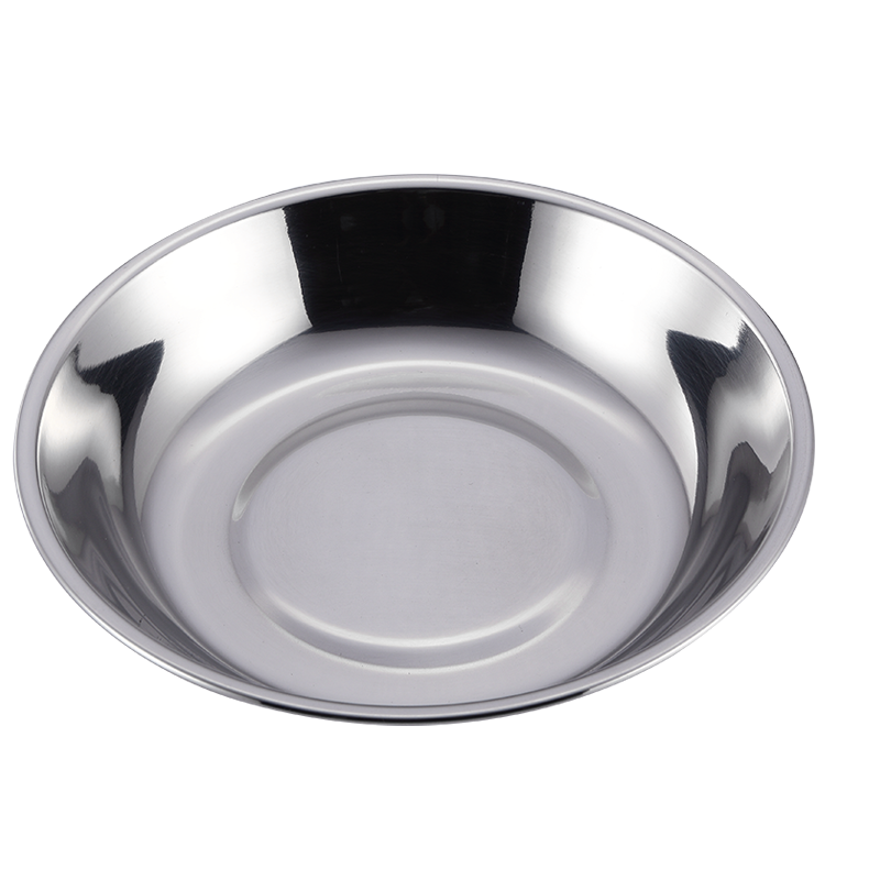 凌豐（LINKFAIR）304不銹鋼菜盤(pán) 圓碟菜碟 圓盤(pán)加厚盛菜 廚房家用 圓碟菜碟子  菜盤(pán)LFDCP-XR24（一個(gè)裝）