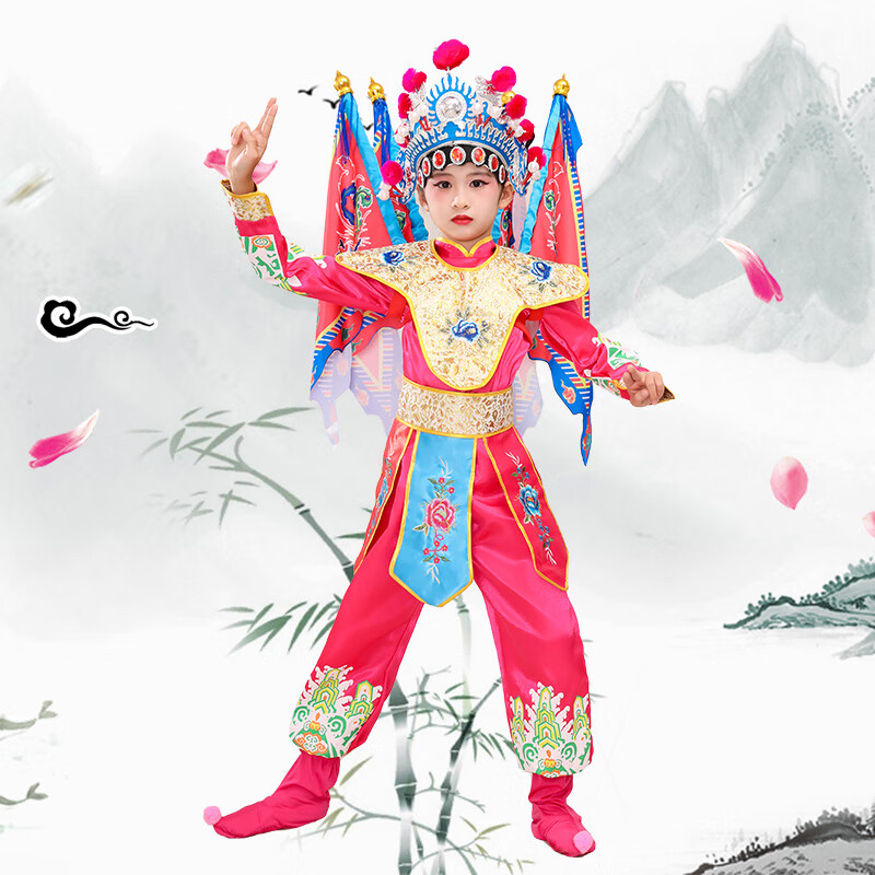 赛卓菲(saizhuofei)京剧戏曲服装新款小荷风采刀马旦儿