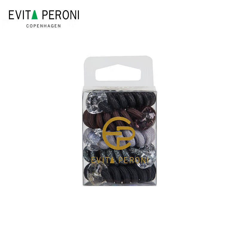 依慧达（Evita Peroni ）高弹力发圈皮筋头绳扎头发电话线发圈发饰 生日礼物送礼 暗黑系