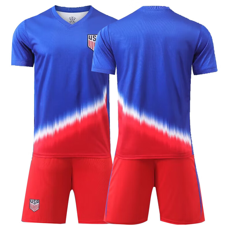 球进啦 2022世界杯美国队球衣足球服套装男儿童定制国家队训练服 23