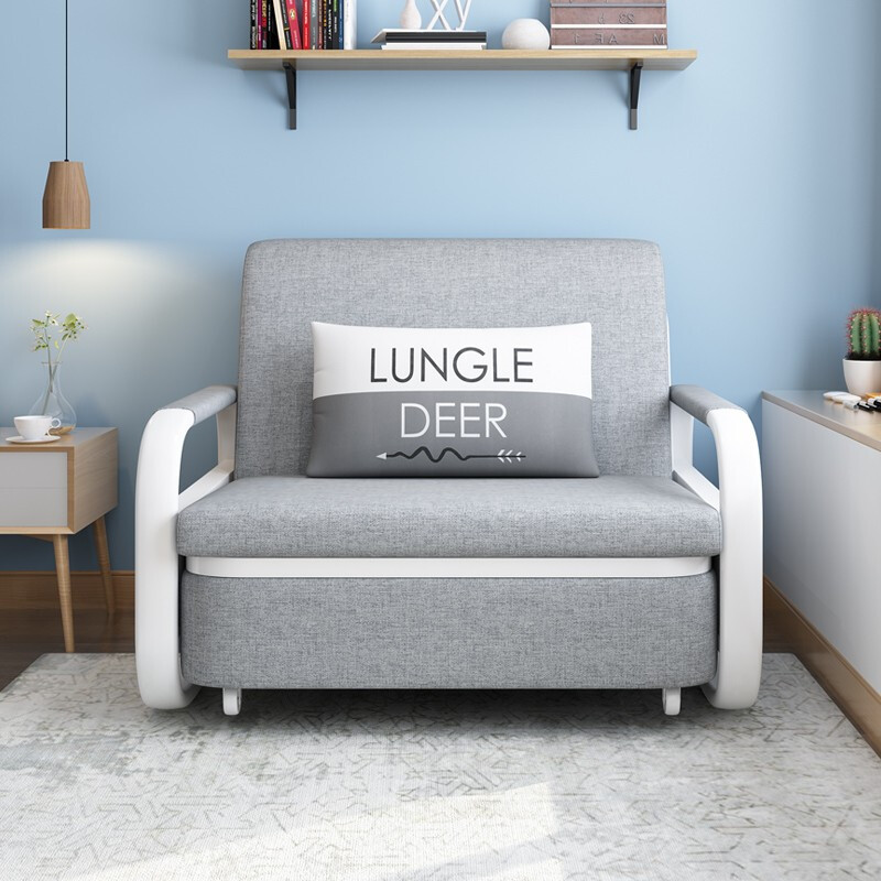 沙发床 可折叠两用出租房小户型客厅多功能经济1米床单人位可拆洗 0.
