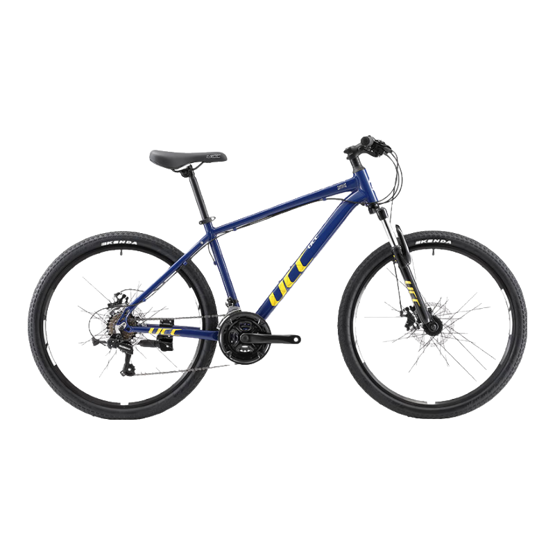 UCC運動自行車布雷德MD21速SE山地車通勤車禧瑪諾變速鋁合金車架碟剎 星矢藍 21速 M17寸建議166-176 26英寸
