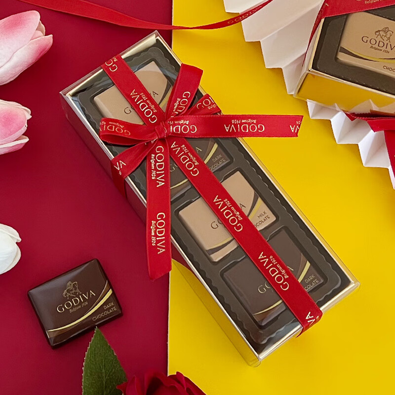 歌帝梵(godiva)godiva歌帝梵巧克力2粒4片6粒8片装结婚喜糖成品 长款