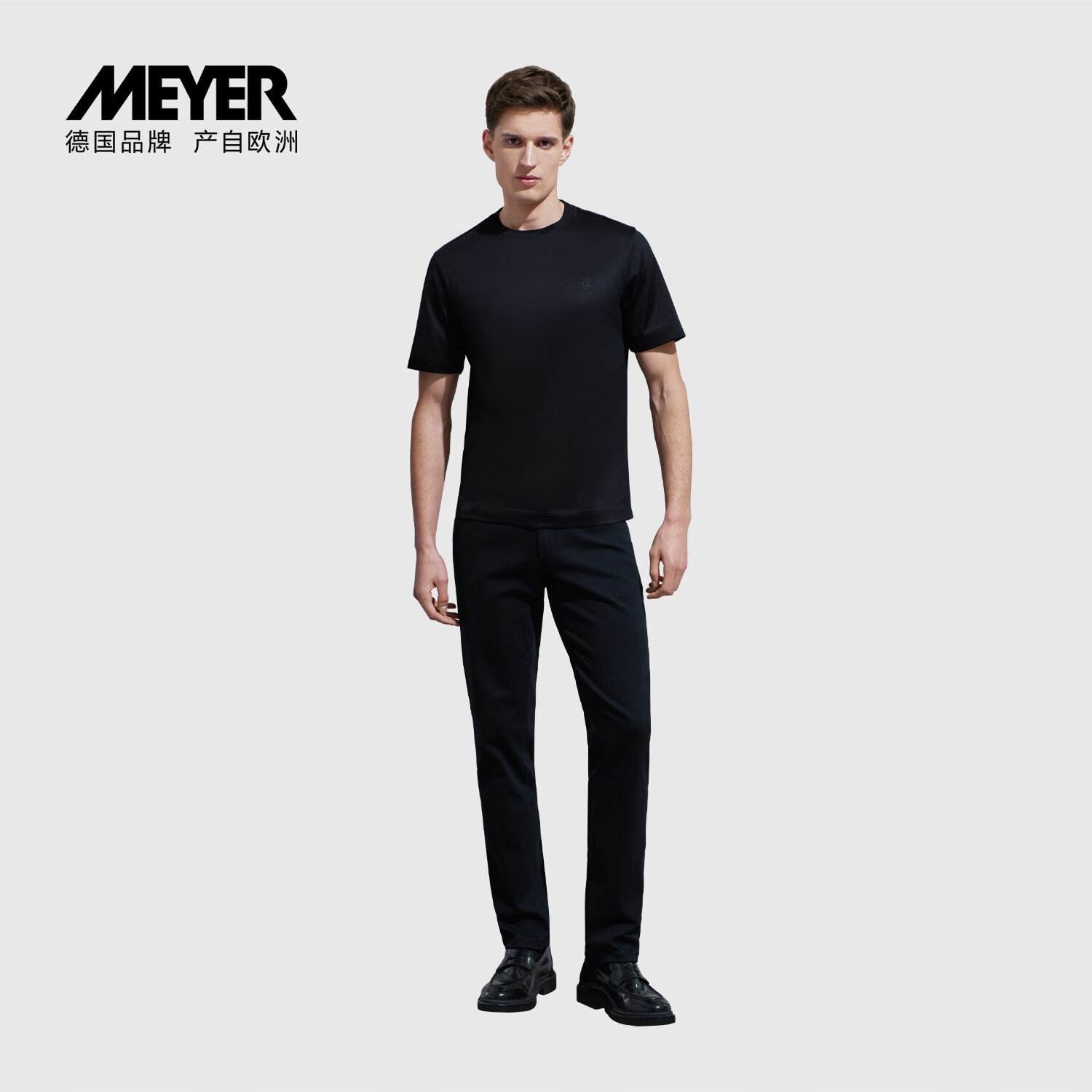 meyer德国 牛仔裤男春夏季 高弹舒适修身男裤14115-munich 黑色-09 46