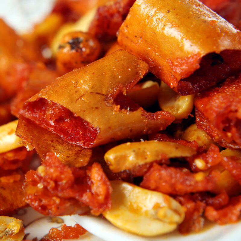 刻凡香辣酥 香脆椒 花生米辣椒圈 干吃辣椒大包装5斤 2500gx1袋【5斤