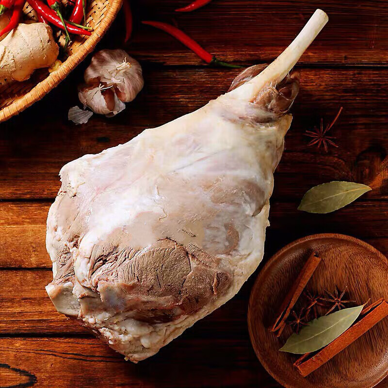 虎钢馋【原产地发货】熟羊腿 羊肉羊腿整只 1250克 苏州特产熟食