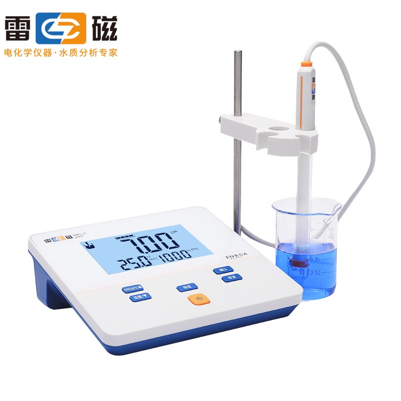 上海雷磁 phs-25 台式数显酸度计ph值精密测试仪实验室高精度mv计酸碱