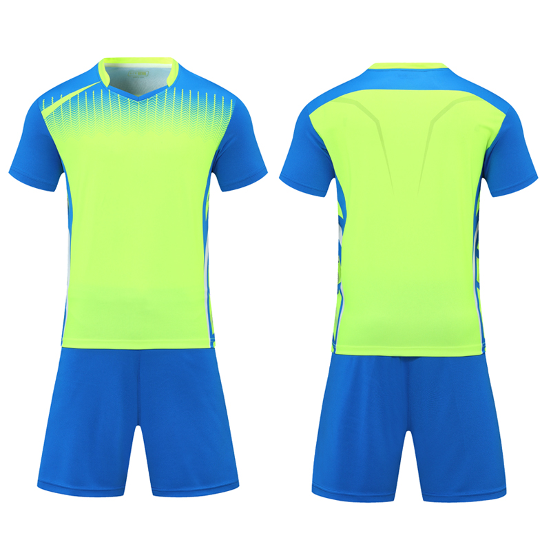 女夏季小学生球衣队服定制乒乓球衣运动服训练服 dk21481荧光绿套装