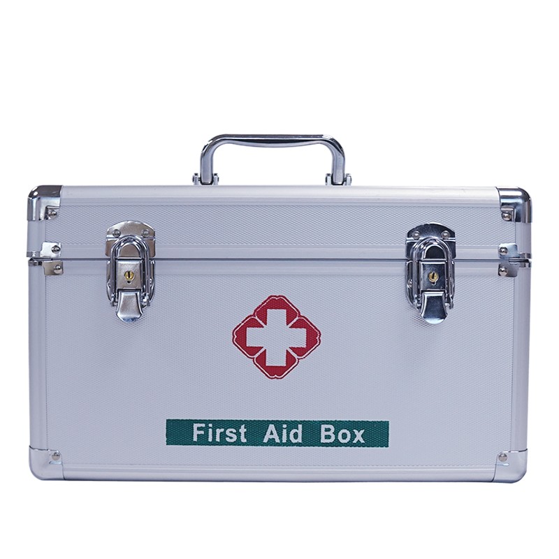 弘生医药箱急救箱多功能医疗箱家用应急箱出诊收纳箱带锁铝合金家庭