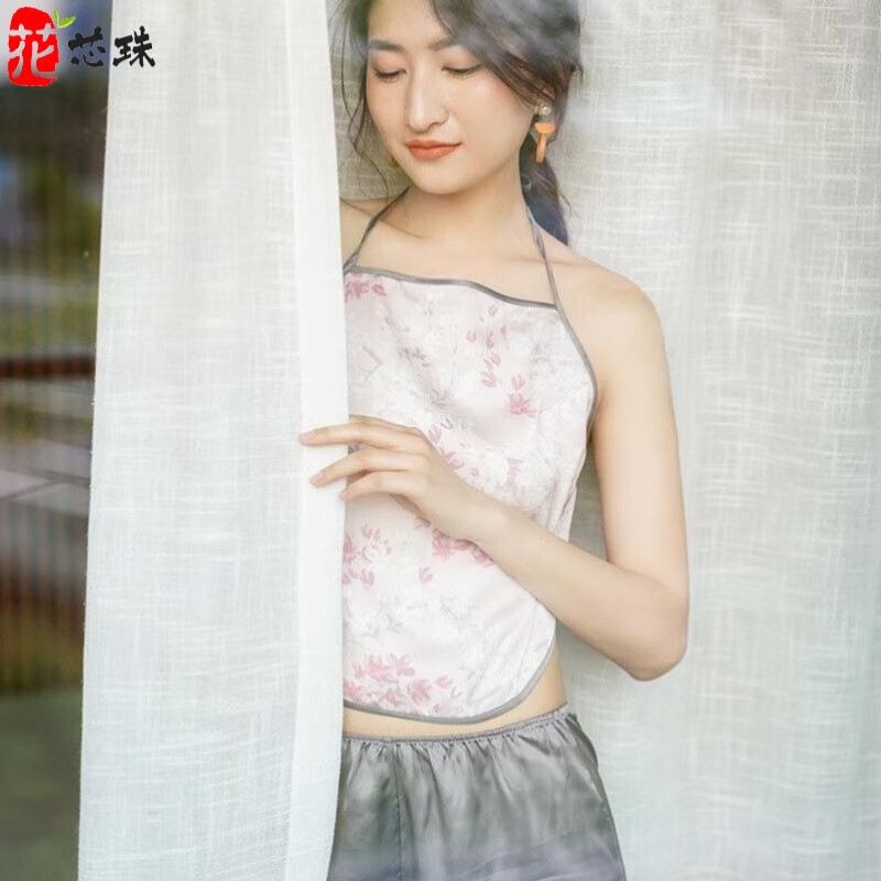 花芯珠肚兜成人成人肚兜女士 成人套宫廷刺绣古装睡衣女夏古典刺绣吊
