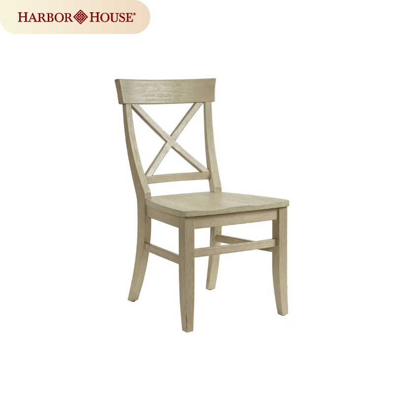 Harbor House【门店同款】经典美式轻奢实木餐椅家用靠背休闲椅子 餐椅-浅橡色-115834