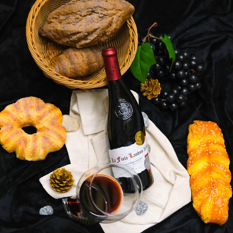 歪脖子【礼盒礼袋】法国歪脖子富华罗顿村庄干红葡萄酒原瓶进口红酒送礼 罗顿歪脖子单支750ml