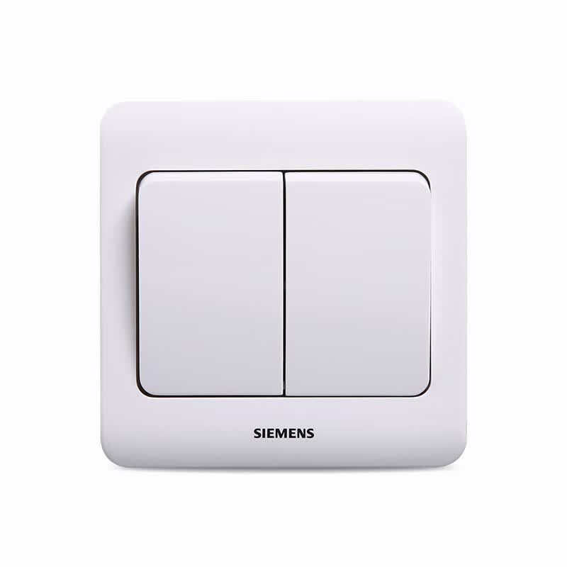 西门子(siemens)西门子siemens二开双控开关面板 远景系列雅白色86型