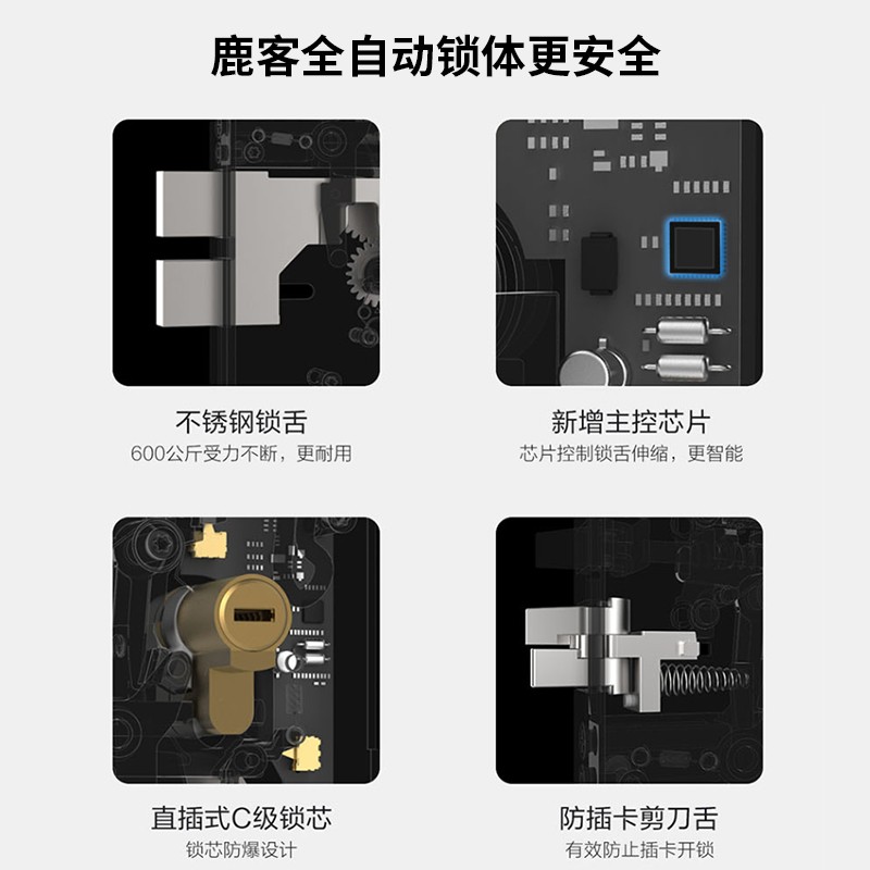 鹿客（LOOCK） SV40全自动指静脉智能门锁指纹锁密码锁电子智能锁家用APP联动