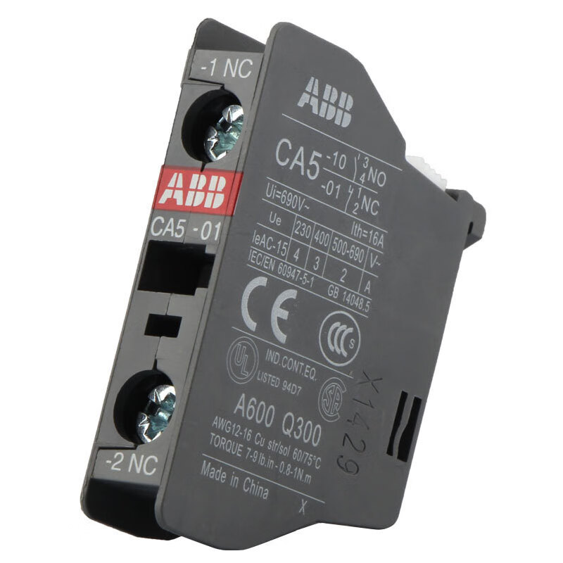 ABB CA5-01常闭 接触器辅助触点  个