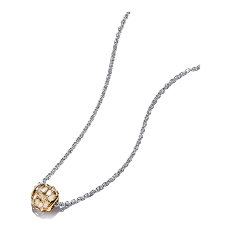 潘多拉（PANDORA）925銀項鏈頸飾diy設計素鏈多尺寸簡(jiǎn)約教師節禮物 項鏈 60cm