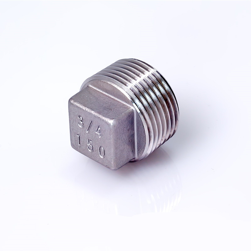 粤美瑞304不锈钢外丝堵头八角空心堵头不锈钢丝堵dn32闷头堵头 304#1