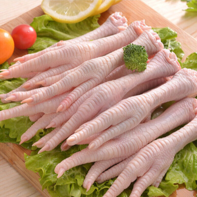 迎宾(yingbin) 冻鸡爪500g*2袋农家新鲜草鸡土鸡生鸡脚凤爪生鲜