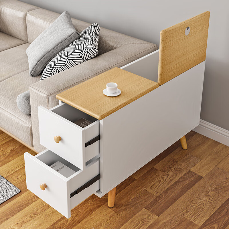 客厅超窄20cm沙发几长条边角柜小茶几缝隙柜 选项尺寸为长*宽*高(cm)