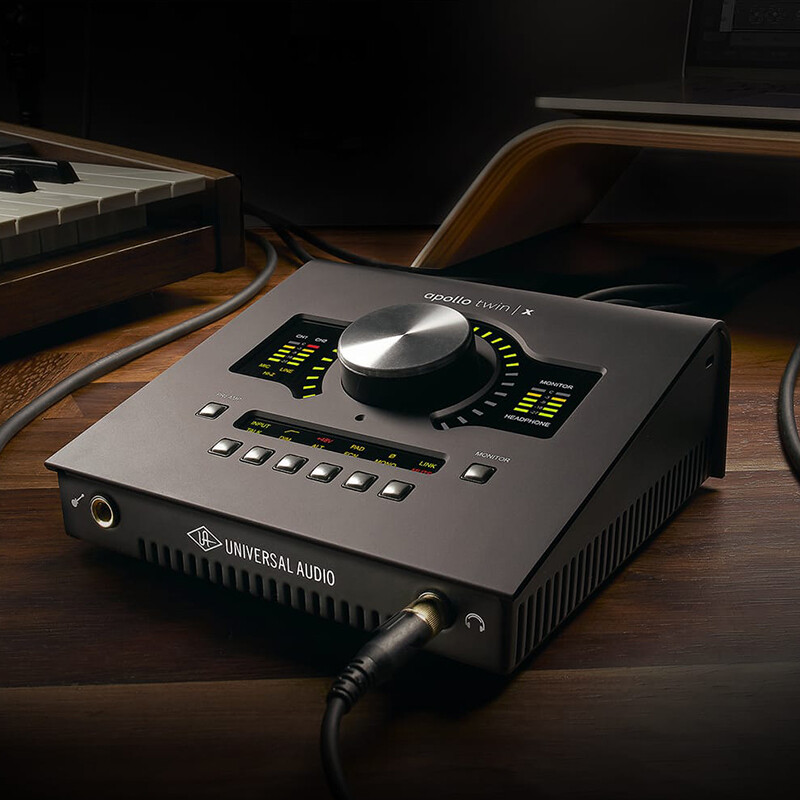 定制阿波罗声卡七线阁 ua apollo twin x duo 2进6出雷电3双核音