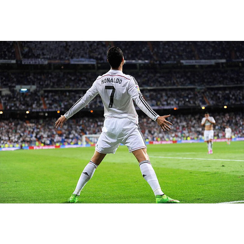 岁柏香c罗海报欧冠足球世界杯球星墙贴纸自粘卧室墙壁画宿舍装饰画 02