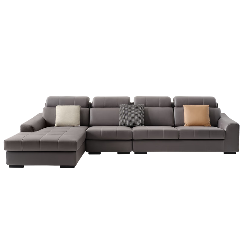 QuanU 全友 家居 沙发现代简约科技布沙发头枕可调节大户型客厅家具102251D