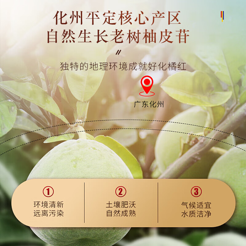 福东海 20陈化橘红礼盒680g 正宗化州产陈年桔红胎果片 年货礼物送长辈 化橘红礼盒680克