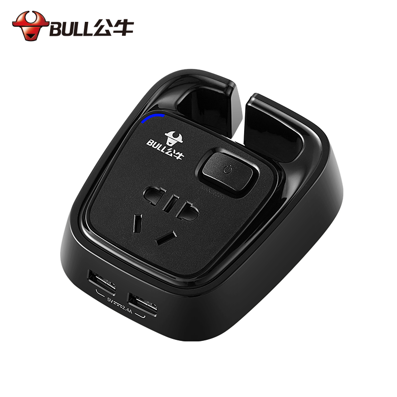 公牛（BULL）公牛桌洞USB插座/插线板/插排/排插/接线板/拖线板 5插孔+2USB口 GN-U2050