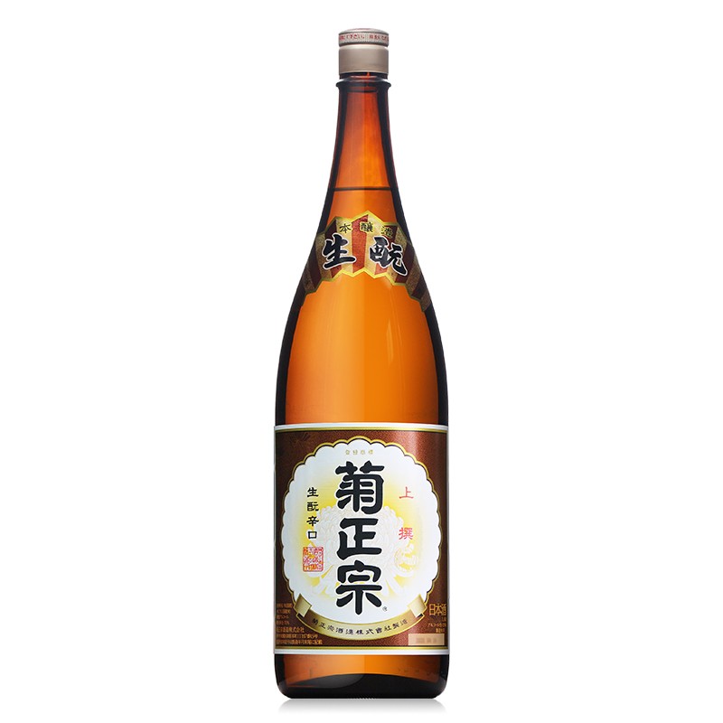 菊正宗清酒日本原装进口纯米大吟酿低度微醺精米发酵冷酒杉木酒樽酒 菊正宗上选清酒1.8L