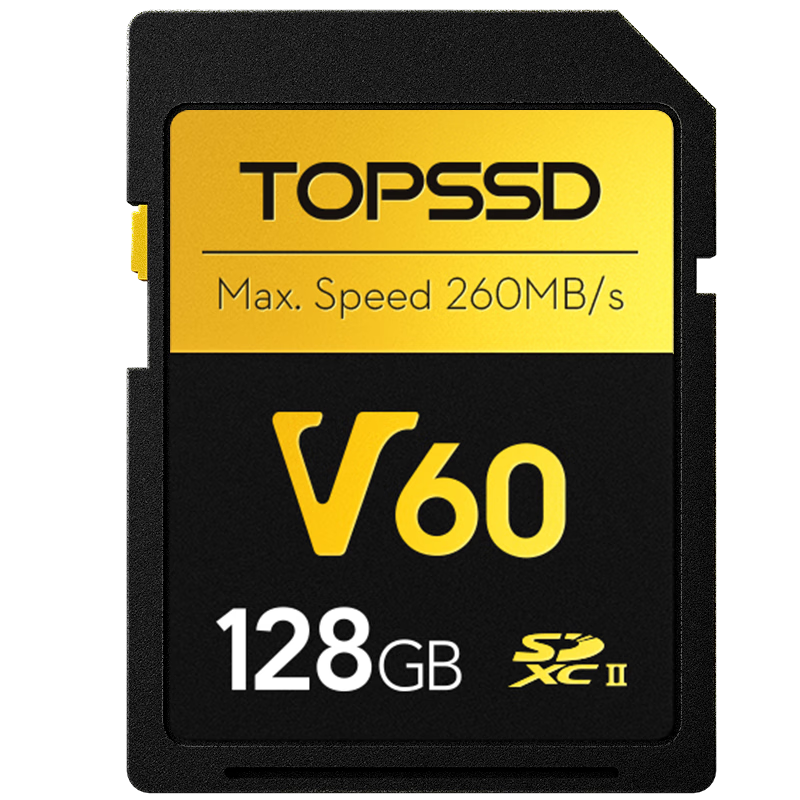 TOPSSD天硕（TOPSSD）高品质V60SD卡双芯旗舰_相机内存卡_260MB/s_128GB 128GB