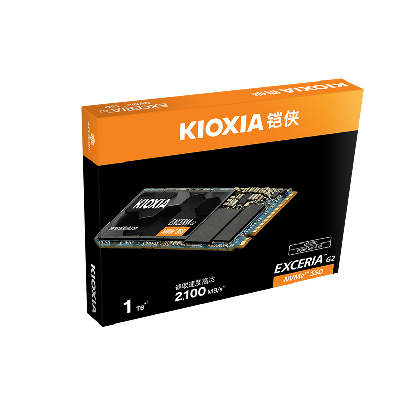 铠侠（Kioxia）1000GB SSD固态硬盘 NVMe M.2接口 EXCERIA G2 RC20系列（RC10升级版）