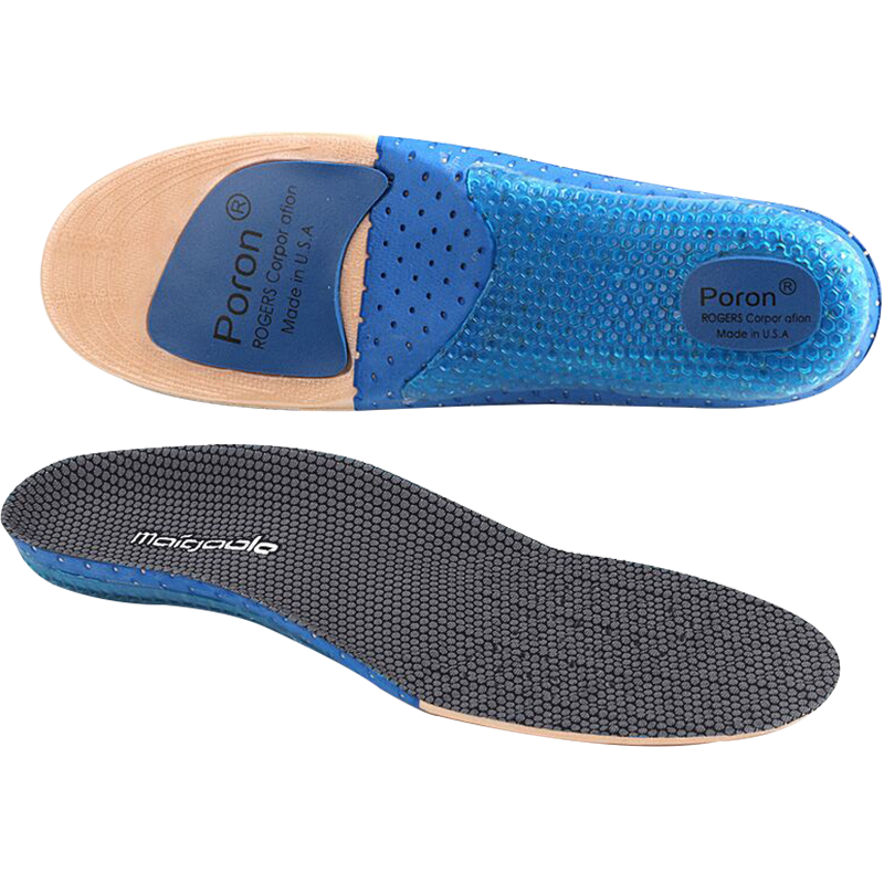 邁高樂運(yùn)動(dòng)鞋墊男加厚吸震彈力籃球鞋高彈軟跑步減震poron抗菌 金39-40