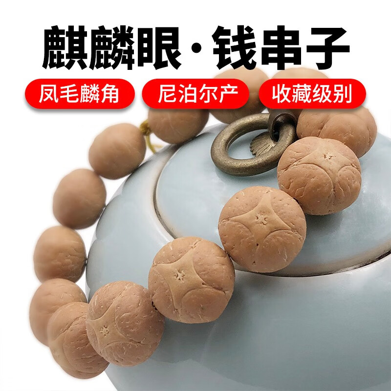豪珠 正宗尼泊尔四角凤眼麒麟眼菩提子手串 男士精品佛珠手持手链