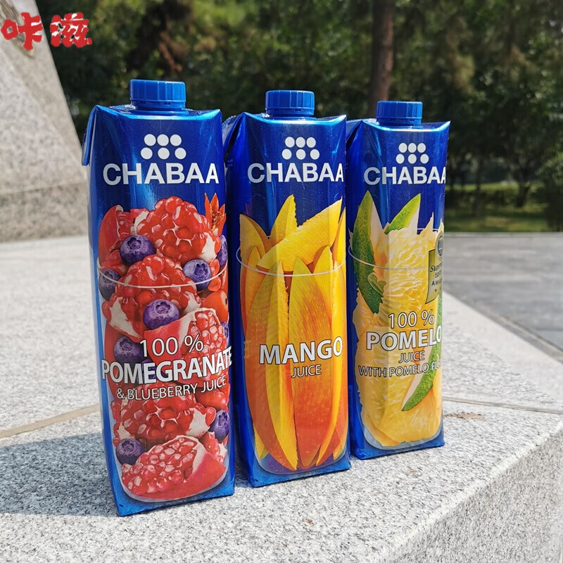 泰国进口芭提娅果汁芭提雅饮料chabaa1升1l婚宴酒水10口味纯果汁 石榴
