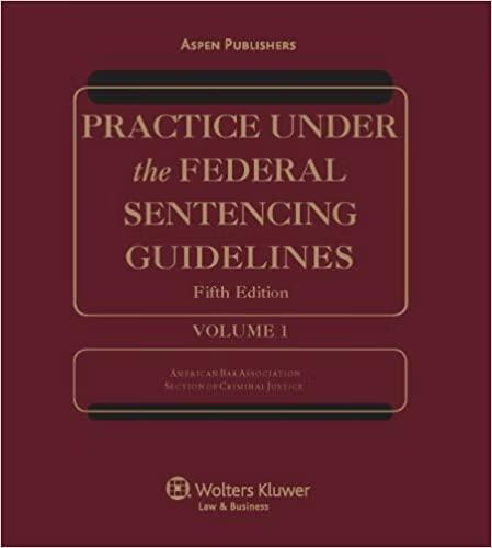 预订 Practice Under the Federal Sentencing Guideline