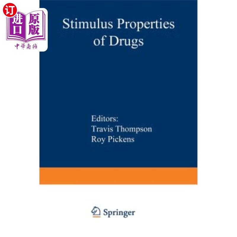 海外直订医药图书stimulus properties of drugs 药物的刺激特性