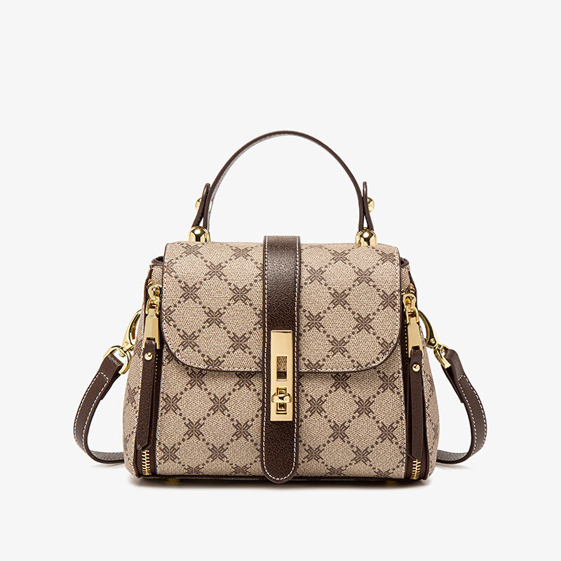 酷奇袋鼠(kuqidaishu)轻奢风欧美品牌包包水桶包复古手提女包时尚百搭