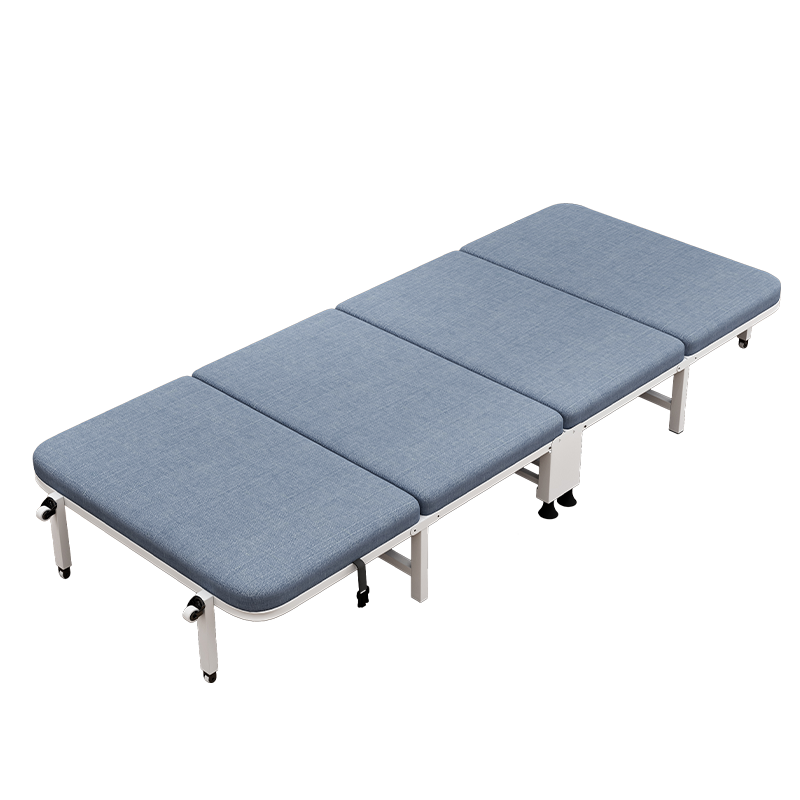曙亮-折叠床 单人床 家用 办公室 午休床 医院 陪护 午睡床 海绵床 四折床 宽0.75米