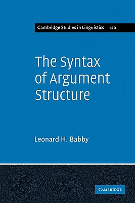 预订 the syntax of argument structure
