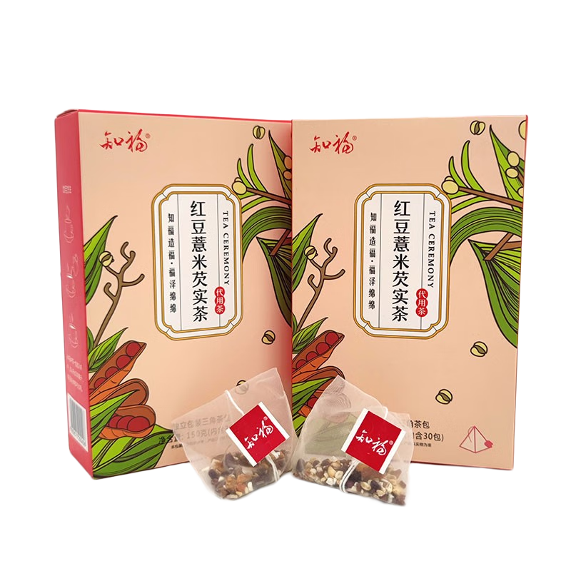 知福茶叶 玫瑰红茶茶包 茶叶三角袋泡茶 小袋装养生花茶包72g 0408红豆薏米150g