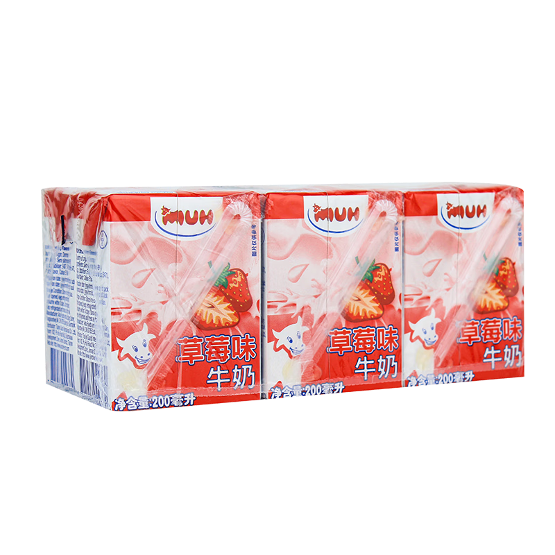 �ʵ�������MUH�� ������ڲ�ݮţ��200ml*6�� ��ζ�� ���� ѧ����ͯ ���ζ����� ��ݮţ��200ml*6