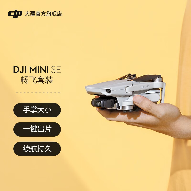 大疆（DJI） DJI 大疆 MINI SE 航拍小飞机 便携可折叠无人机航拍器 轻盈小巧 性能强大 DJI Mini SE 畅飞套装