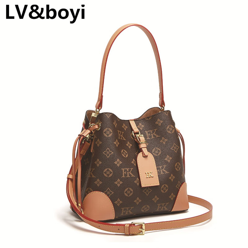 lv&boyi奢侈品品牌包包女包水桶包2022新款潮时尚秋冬小众单肩斜挎包